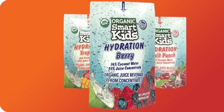 Smart Kids hydration pouches